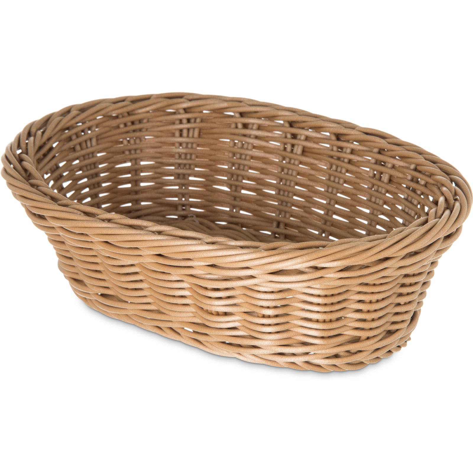 655025 - Woven Baskets Oval Basket Small 9" - Caramel ...
