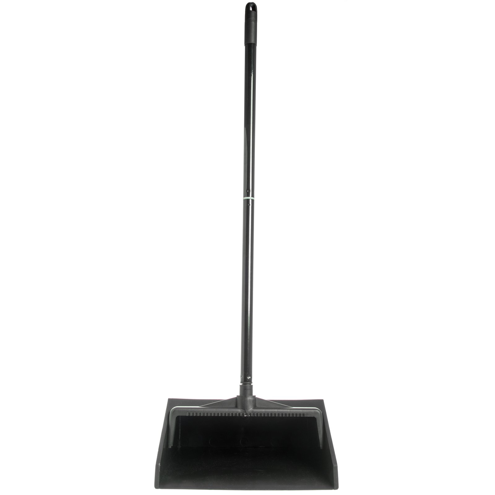 Four Pack Black Carlisle 36142003 Upright 2-Piece Lobby Dust Pan with Plastic Handle 2.5 Foot Overall Height 