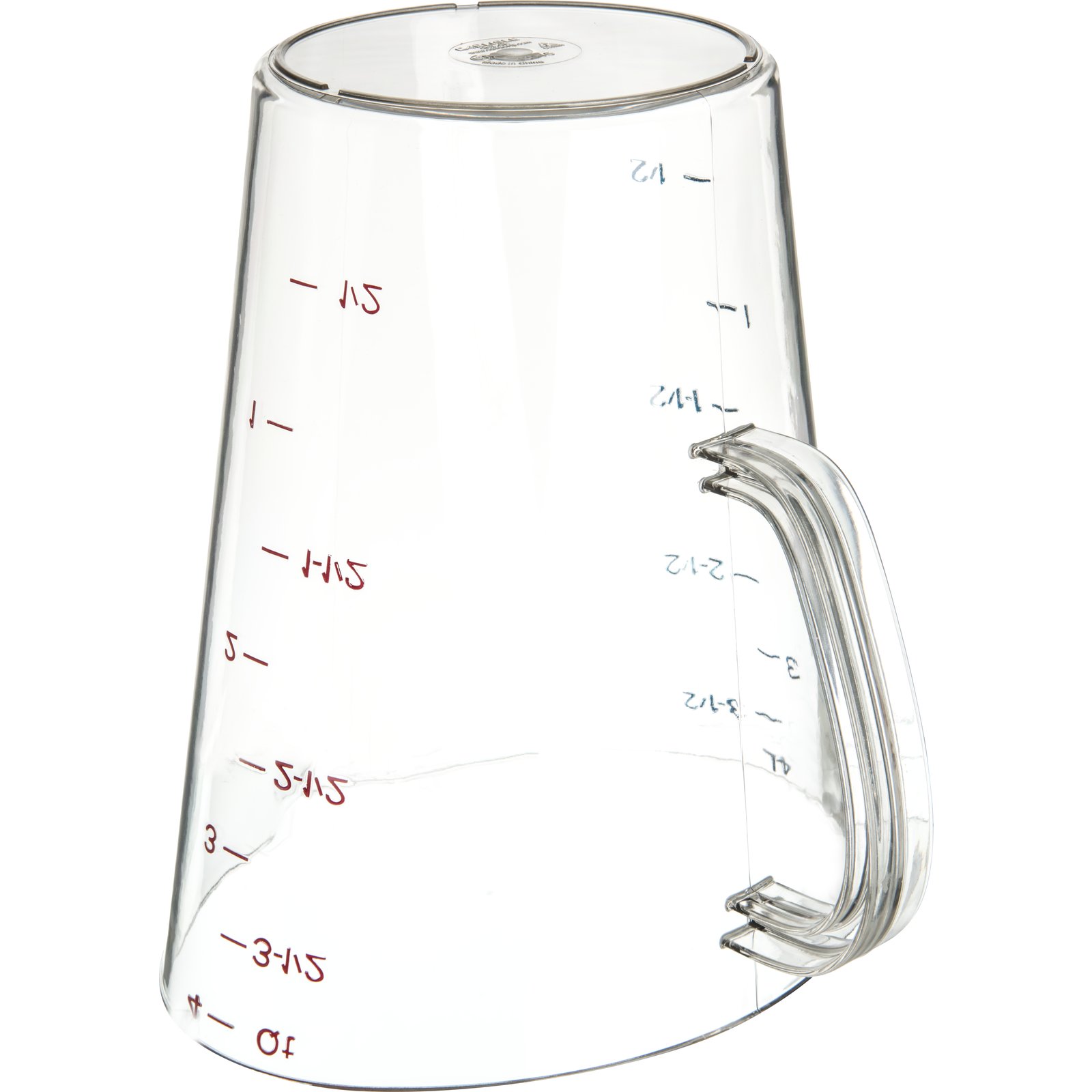 Carlisle 4314507 1 Gallon Clear Polycarbonate Measuring Cup