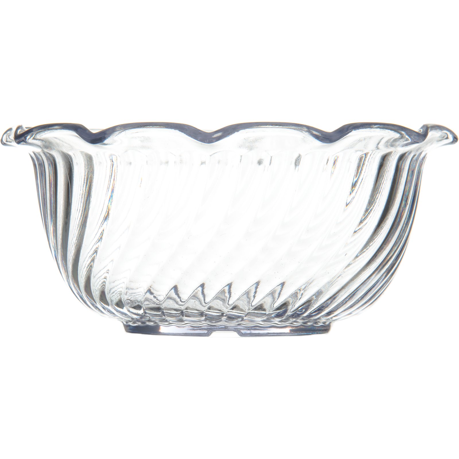Carlisle® 5 oz Clear SAN Plastic Tulip Fruit Bowl