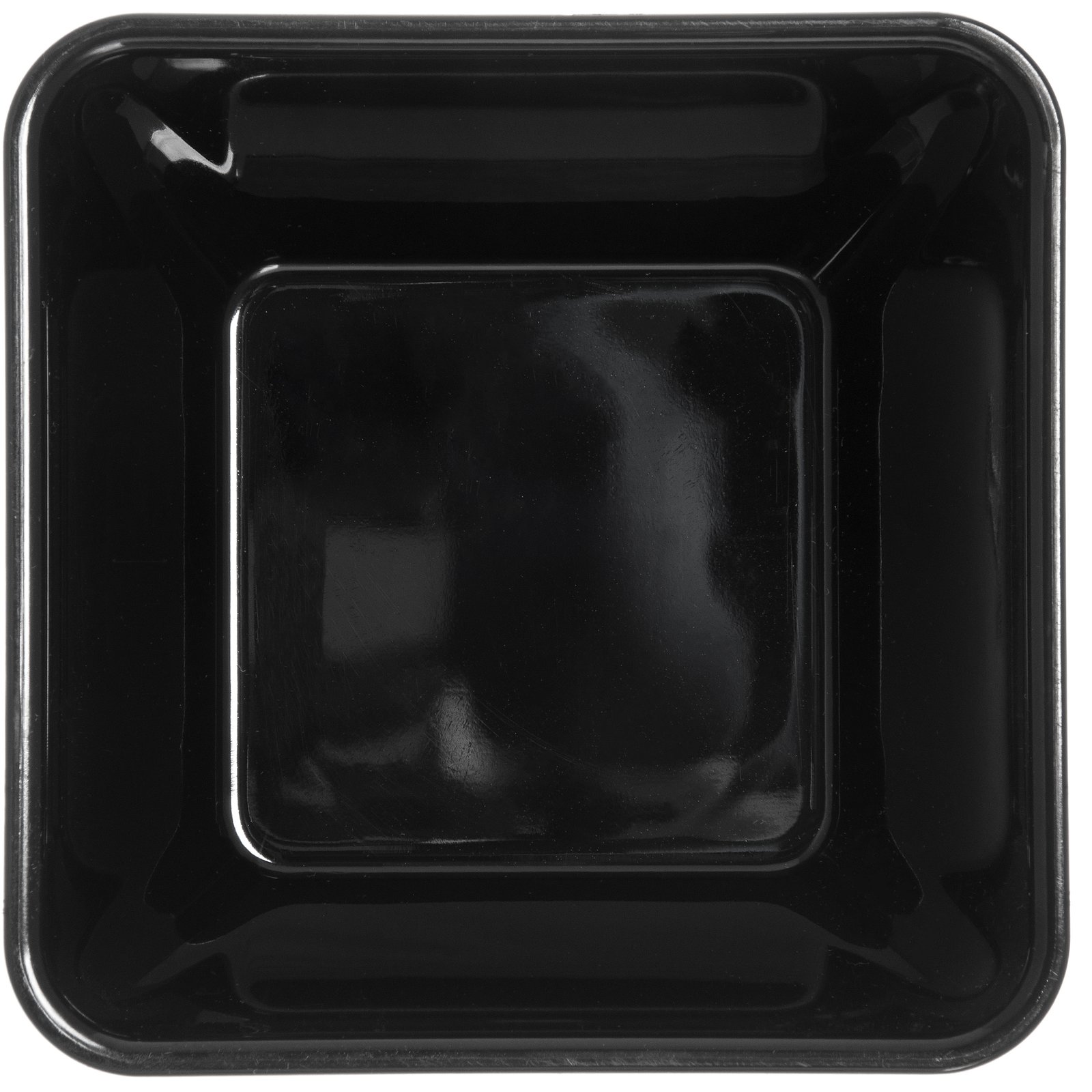 Square Bowl2™ Extra Large 320 oz Black Plastic Bowl - 14Sq x 5D