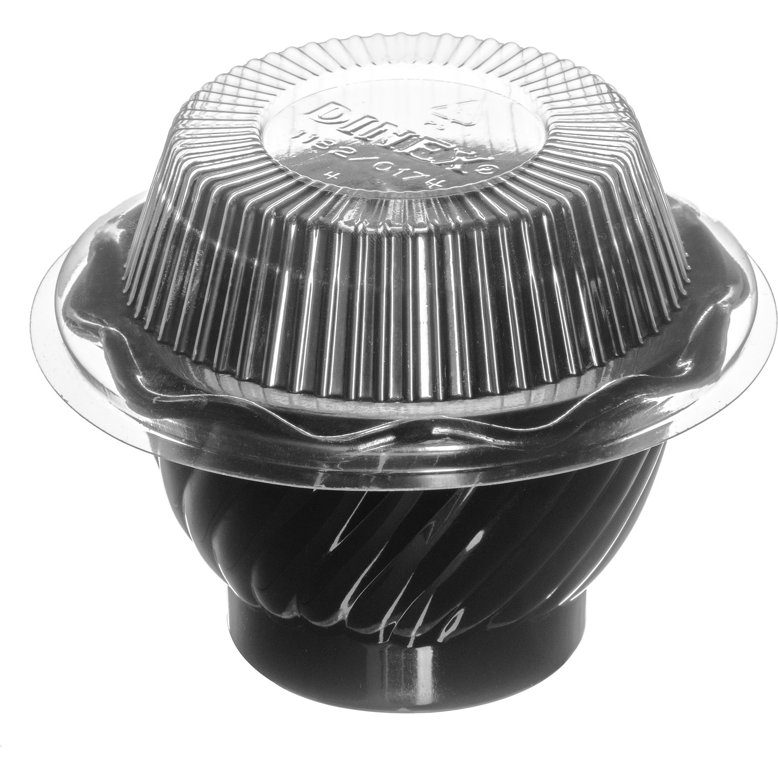 5 qt. Swirl Plastic Bowl - Black