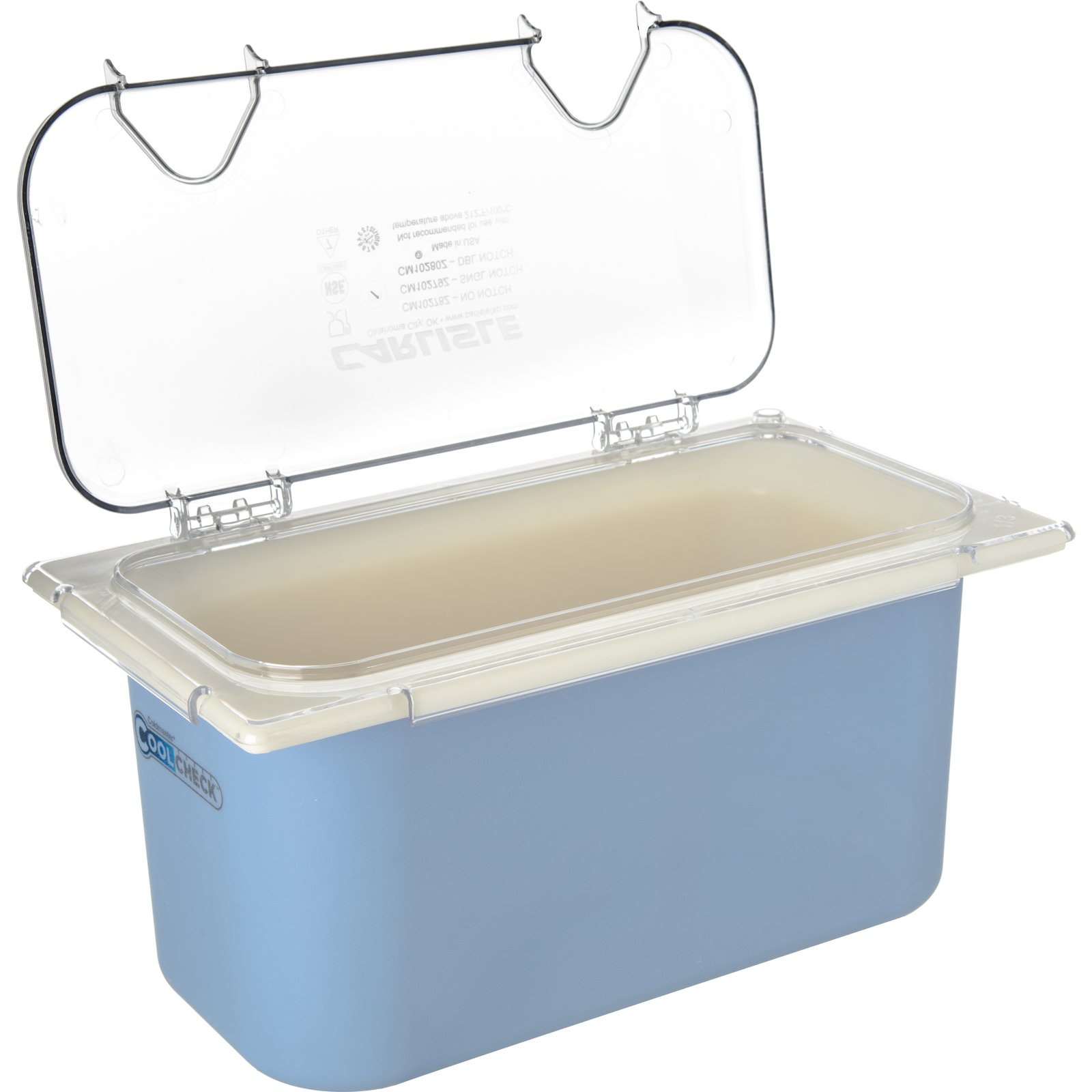 CM10279Z07 - Coldmaster® EZ Access Lid with Notch 1/3 Size - Clear 