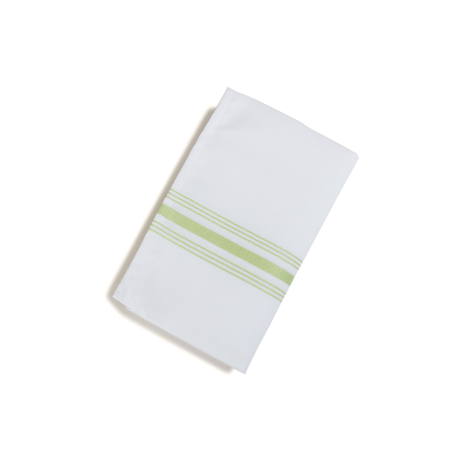 53771822NH076 Bistro Striped Napkin 18" x 22" Lime Green Carlisle