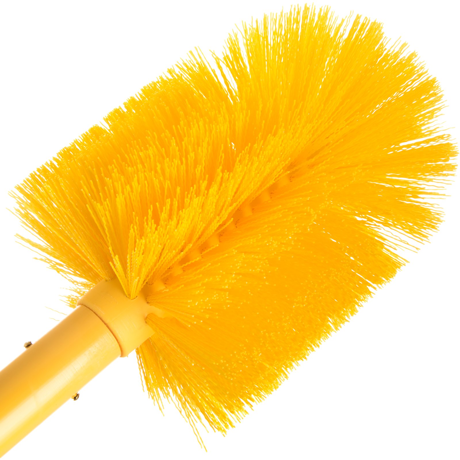 Plastic Yellow Color Dust Cleaning Brush With Long Bristle For Bathroom &  Window