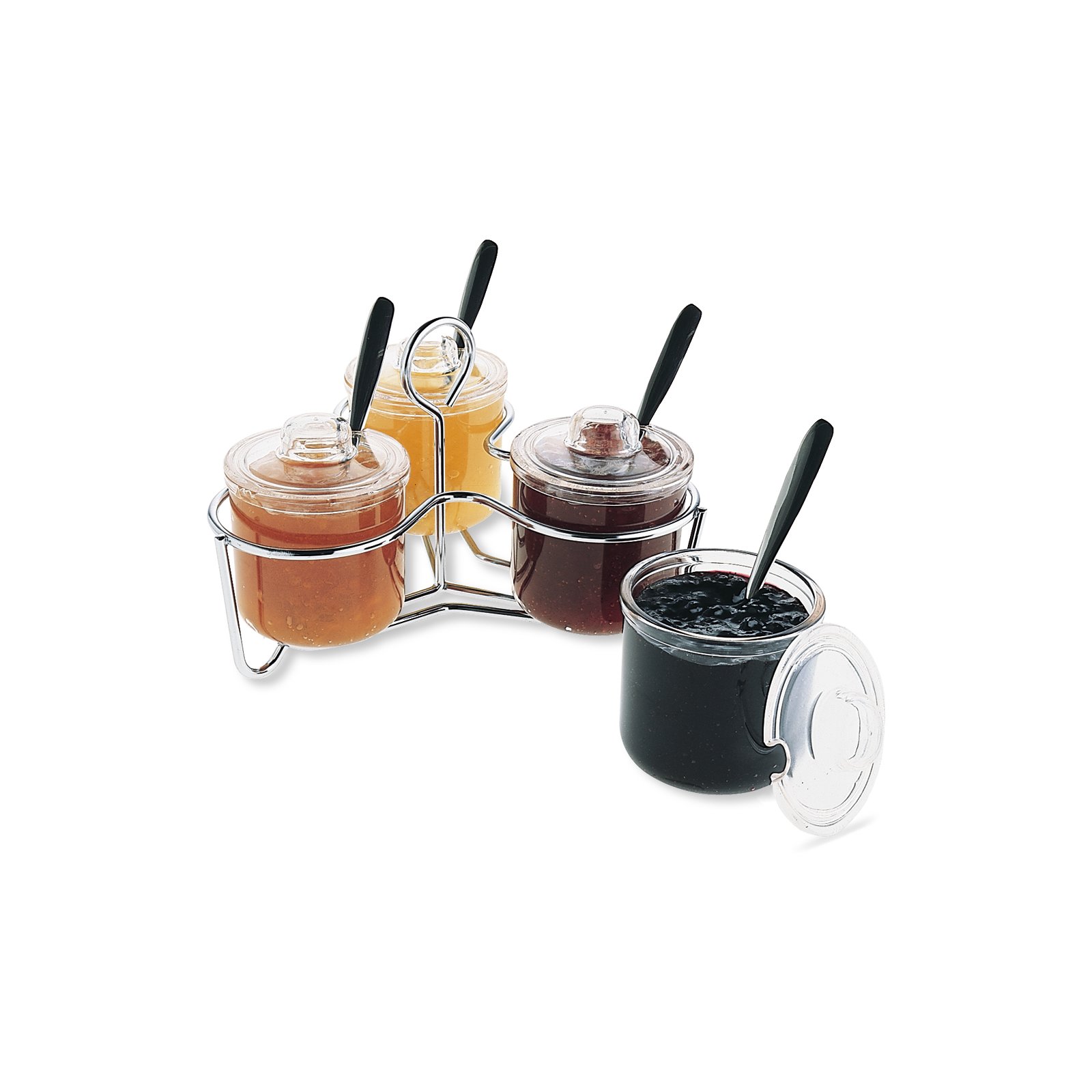 457507 Condiment Jar with Lid 8 oz Clear Carlisle FoodService