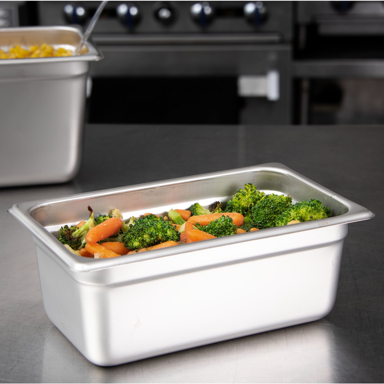 608144 DuraPan™ Heavy Gauge Stainless Steel Steam Table Hotel Pan 1/4