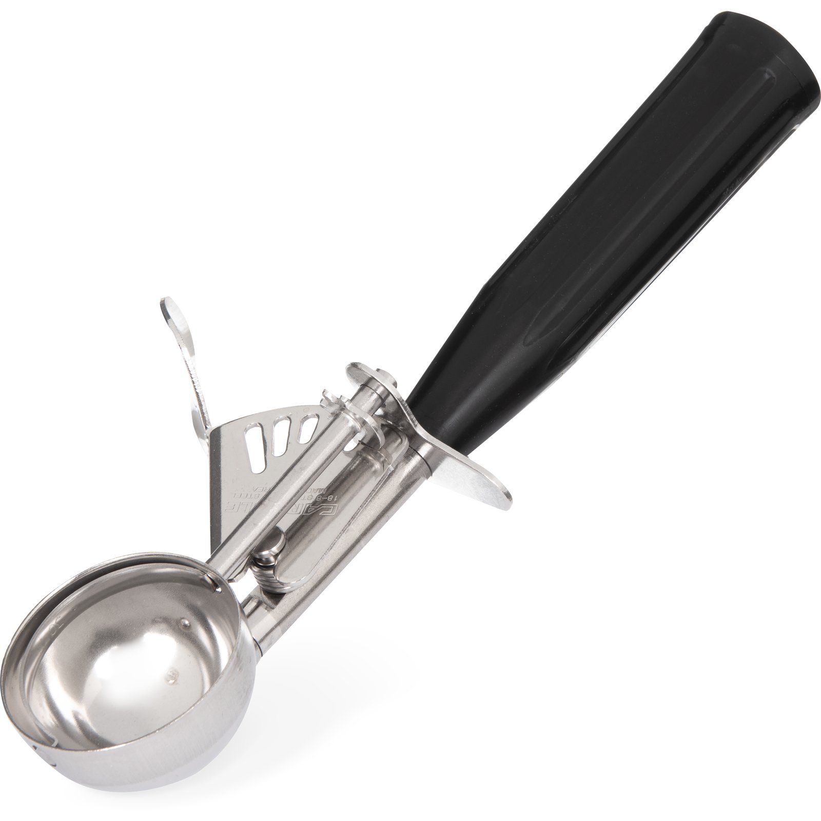 60300-30 - Stainless Steel Disher Scoop #30 Size 1.3 oz - Black