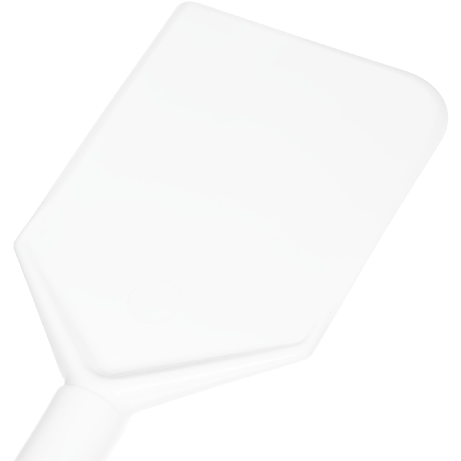 White HDPE Plastic Bowl Scraper - 5 1/8L x 3 7/8H