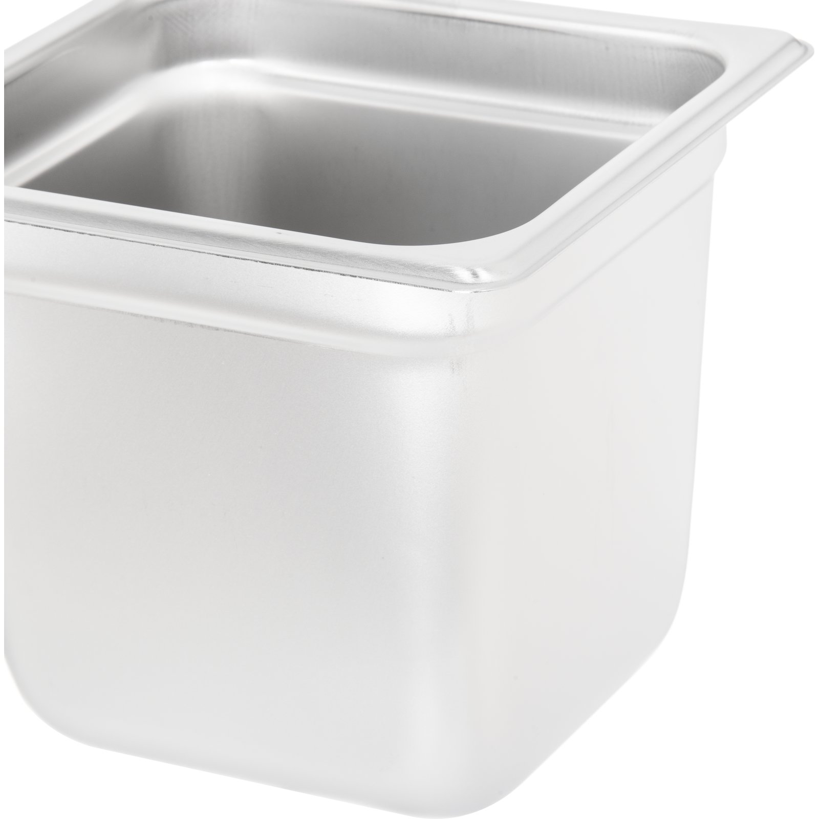 608166 DuraPan™ Heavy Gauge Stainless Steel Steam Table Hotel Pan 1/6