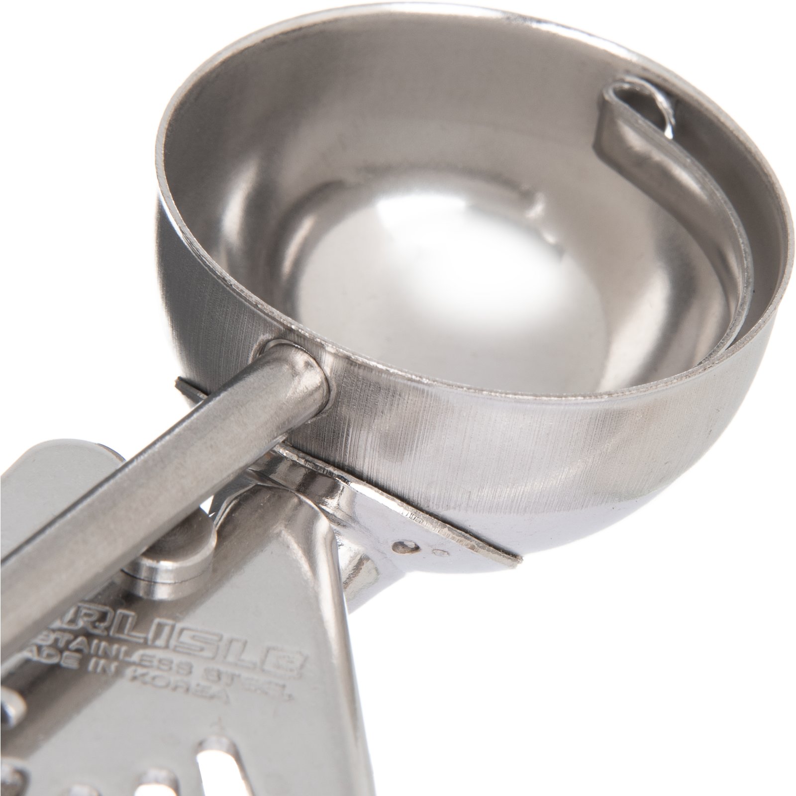 0.9 oz Carlisle 60300-40 Stainless Steel Portion Control Disher Scoop Orchid 
