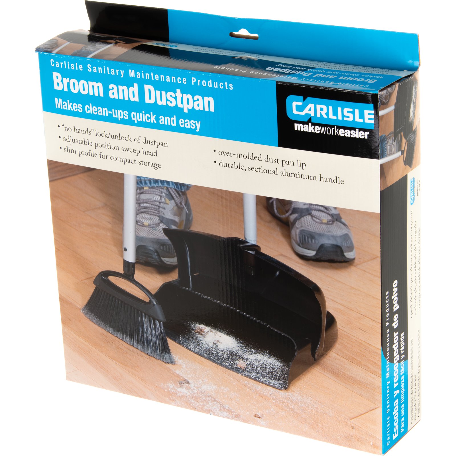 Carlisle Duo-Pan 36141503 36 Broom and Upright Dustpan