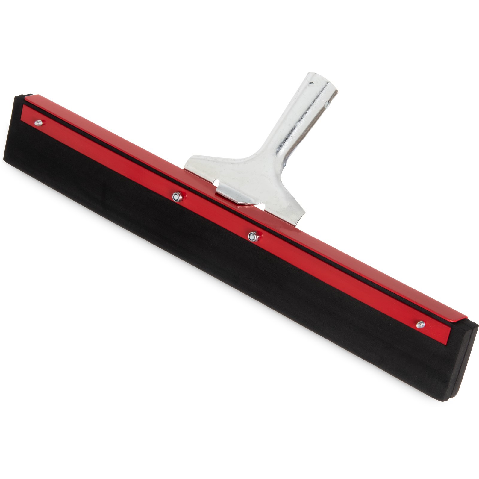 Lavex 22 White Double Neoprene Foam Floor Squeegee with Plastic Frame and  60 Metal Handle