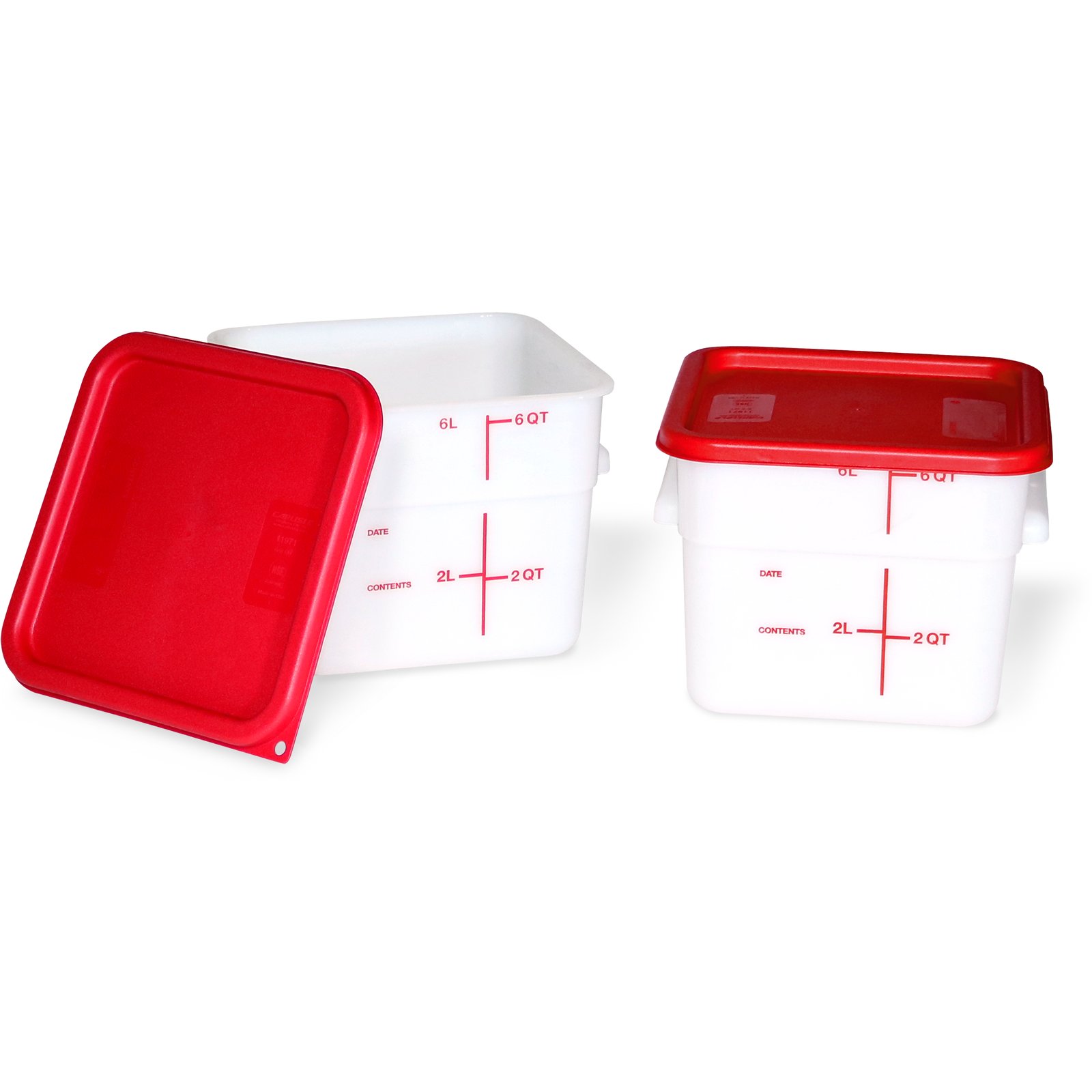 Containers with Lids - 4 Quart and 6 Quart Food Storage Set - 2 Pack