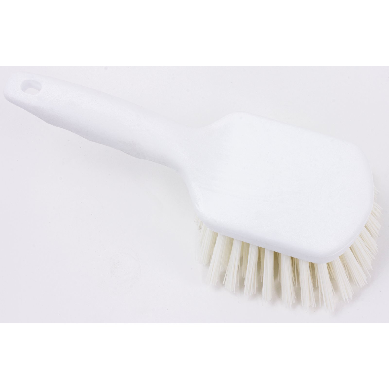 4054500 - Sparta® Bent Handle Utility Scrub Brush With Stiff Polyester  Bristles 8 x 3 - White