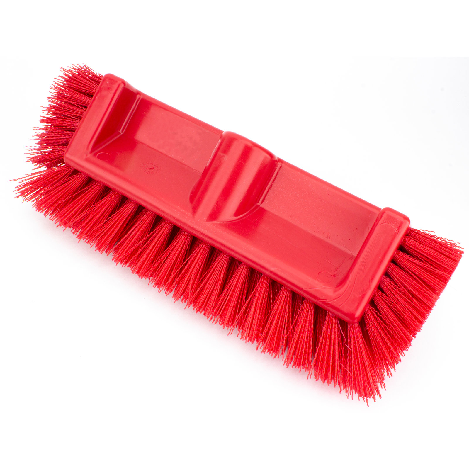 Carlisle 3611VRD Value Rotary General Cleaning Scrub Brush for High Gloss  Floors - Red - 11