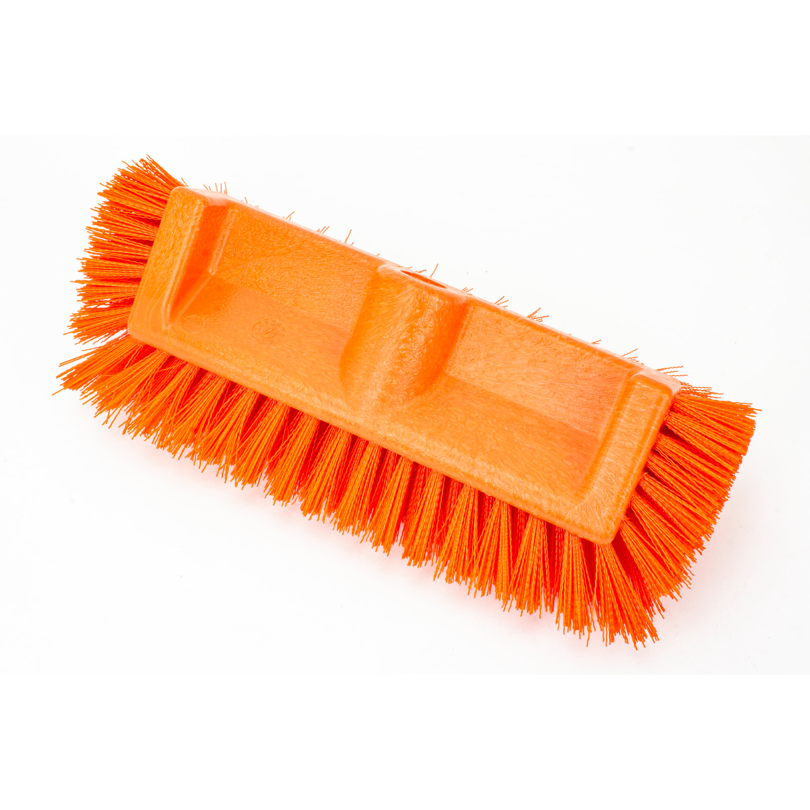 40422EC24 - Color Coded Mult-Level Floor Scrub Brush with End Bristles 12  - Orange