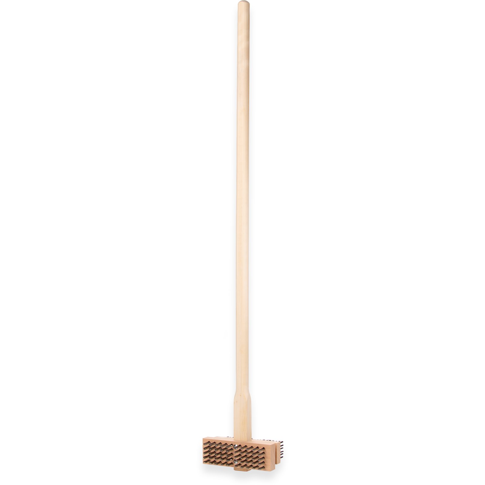 48 Overall Length Carlisle 4029400 Carbon Steel Double Broiler King Brush with Hardwood Handle Case of 2 7-3/4 Brush Length 1-5/8 Bristle Trim 