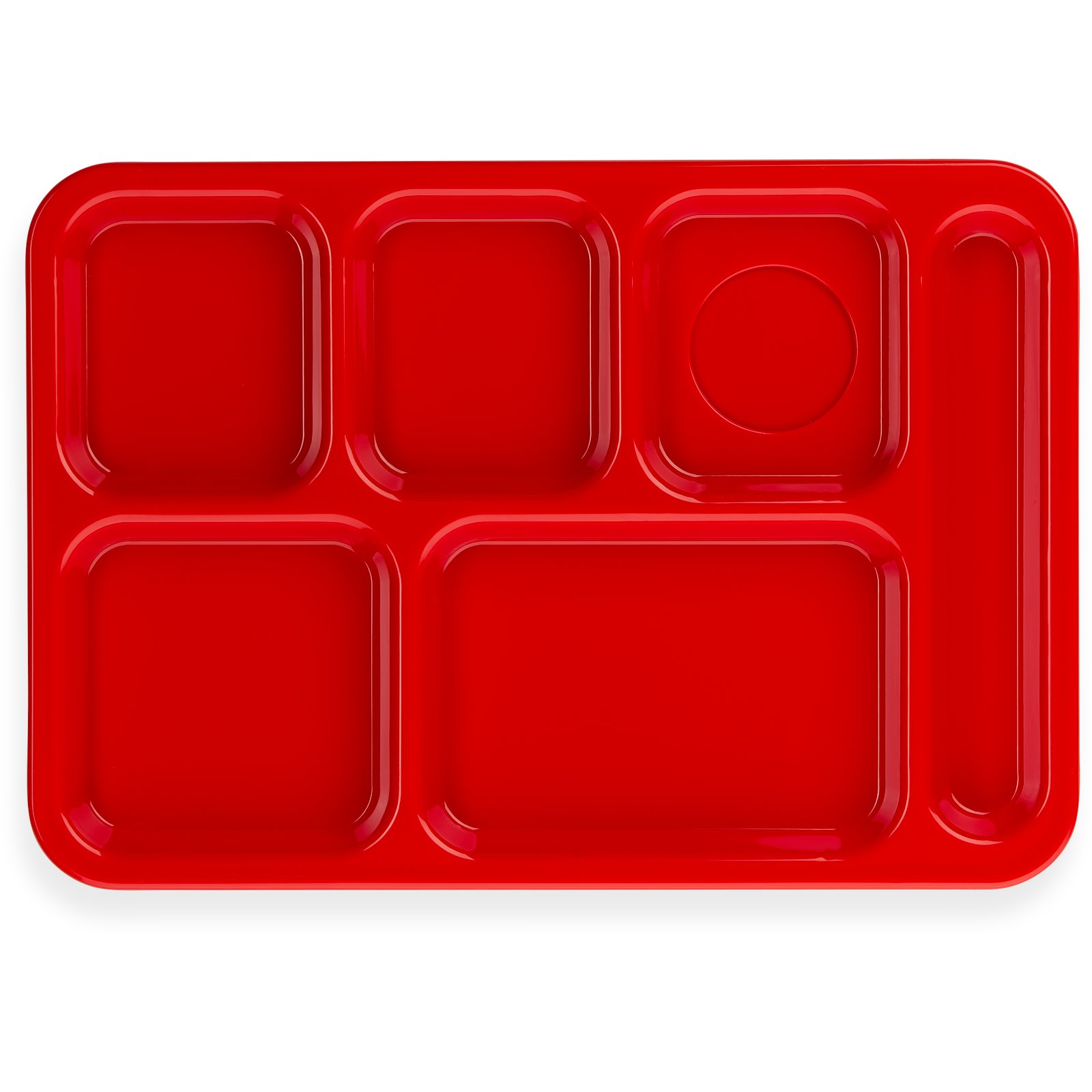 4 Compartment Tray with Lid, 9.4 x 6.3 x 2