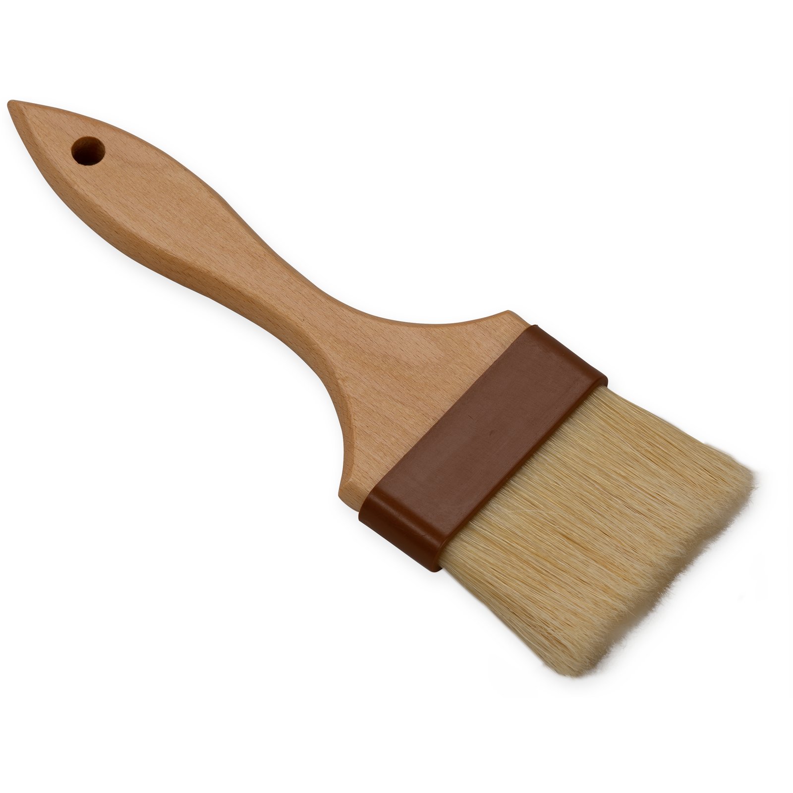 Flat boar bristle clearance brush