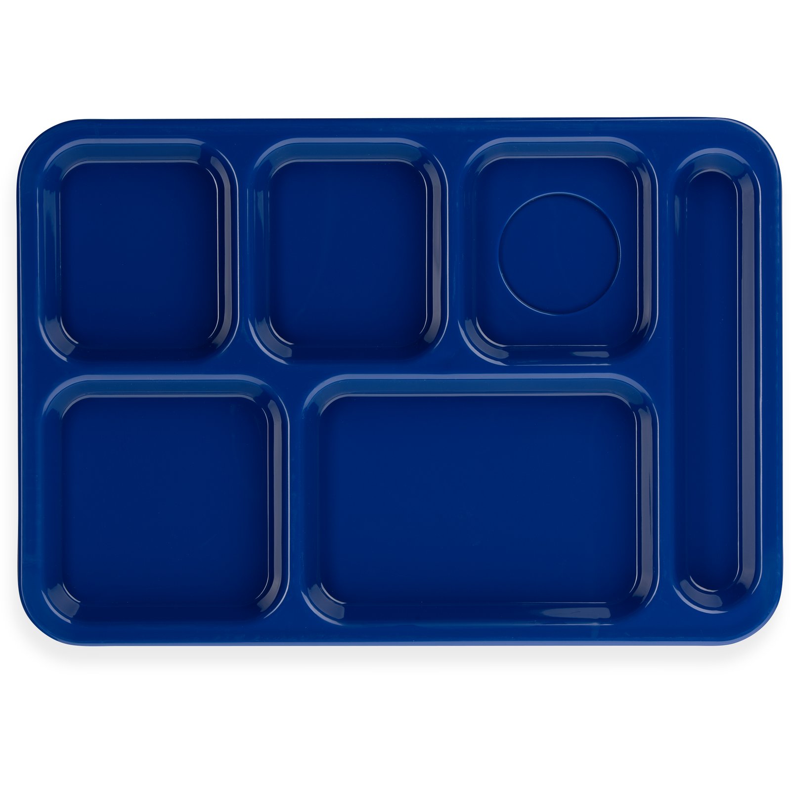 P614R14 - Right-Hand 6-Compartment Polypropylene Tray 10 x 14