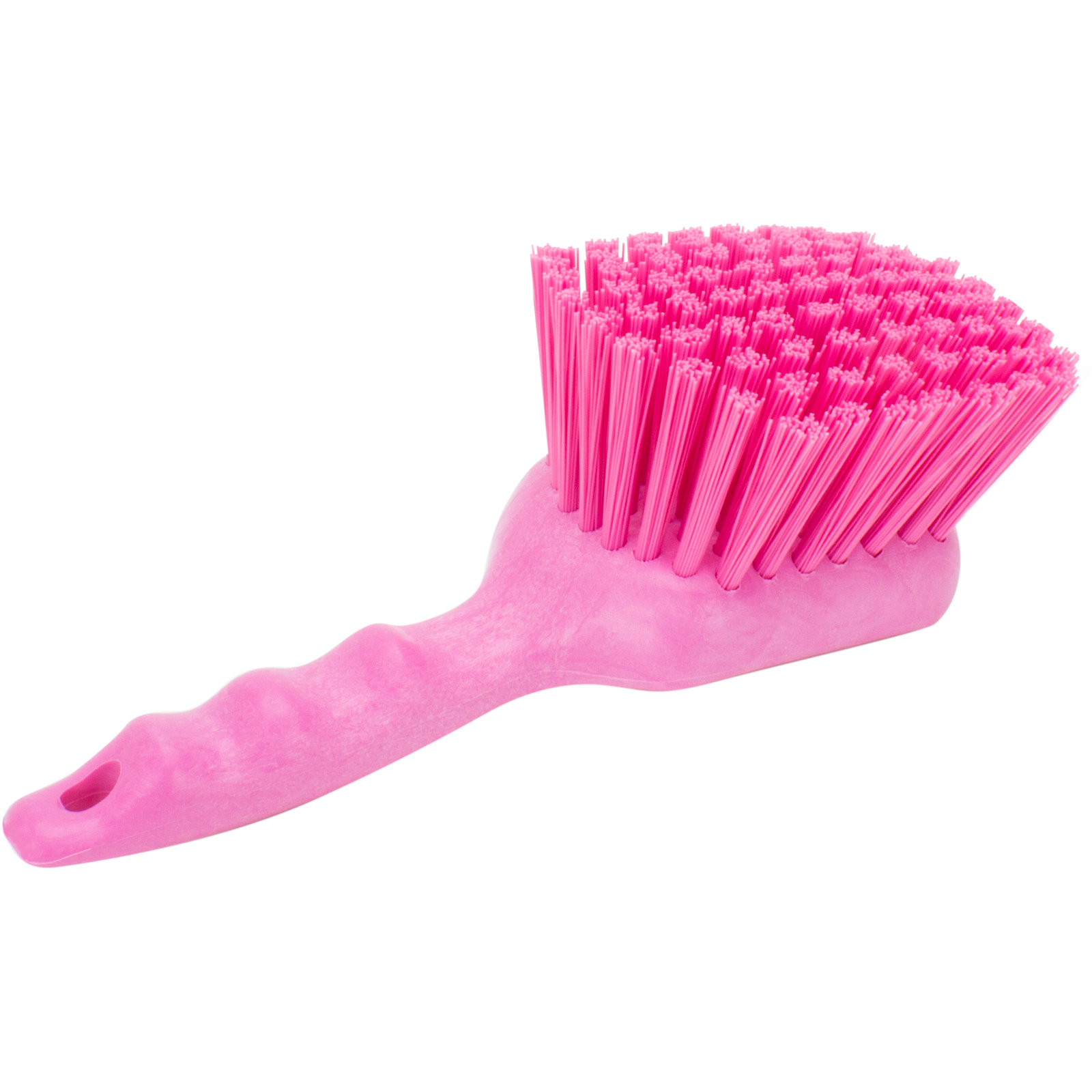 Pretty & Pink Soft Bristle Scrub Brush with Scraper - Scratch Free