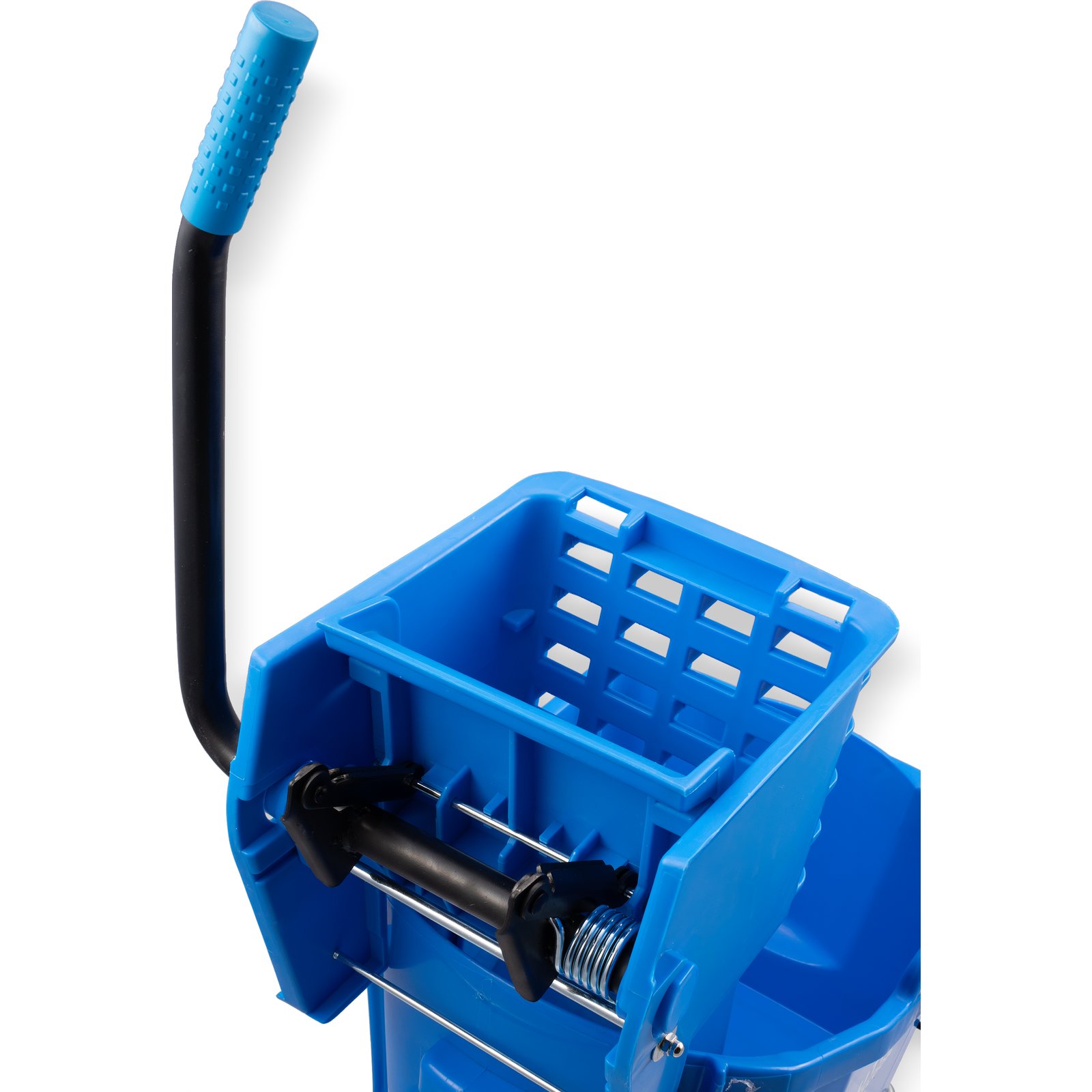 Rubbermaid Commercial Finish Mop Bucket w Wringer Hinged Lid Ergonomic  Design Handle 16.2 x 26.2 Blue 1 Carton - Office Depot