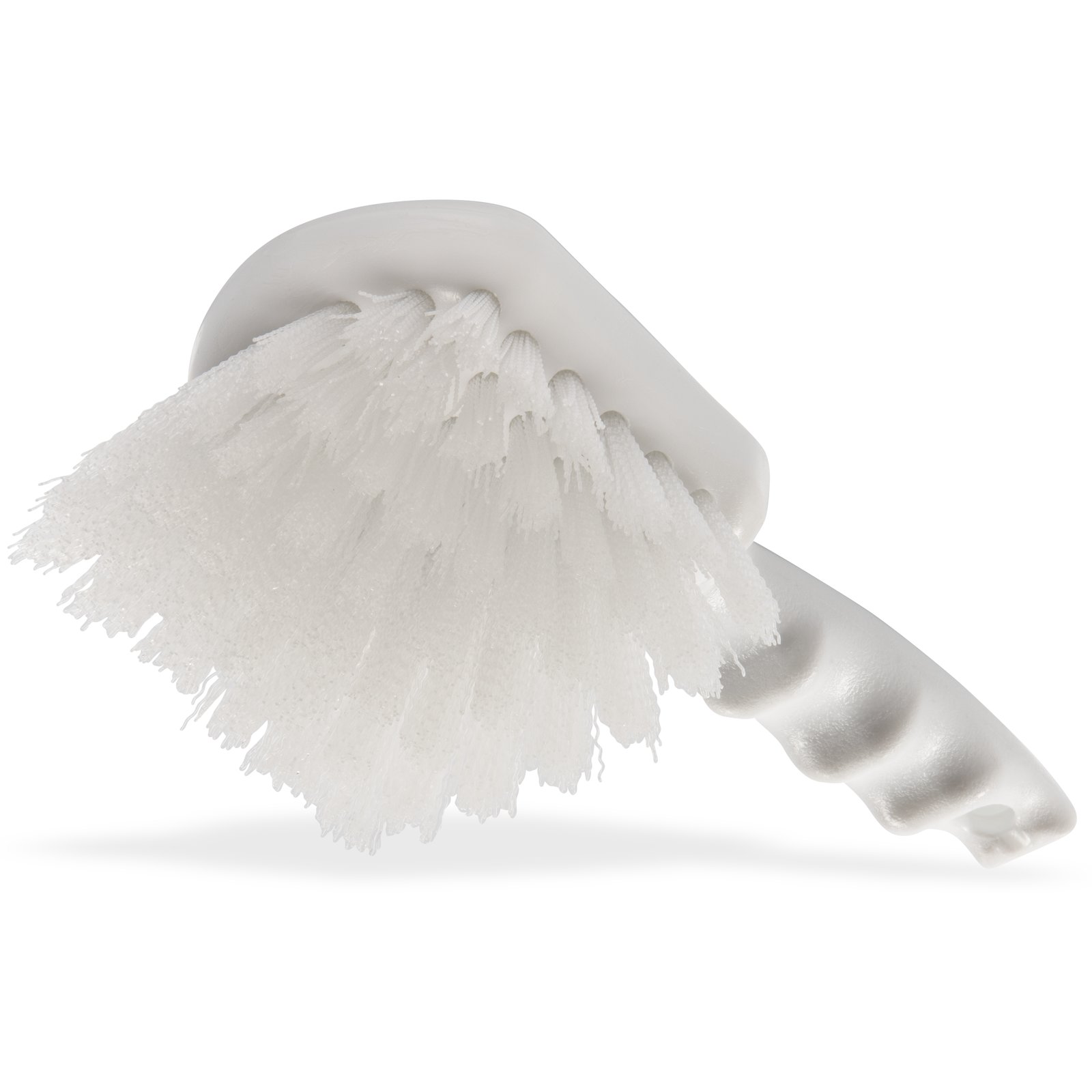 4054500 - Sparta® Bent Handle Utility Scrub Brush With Stiff Polyester  Bristles 8 x 3 - White