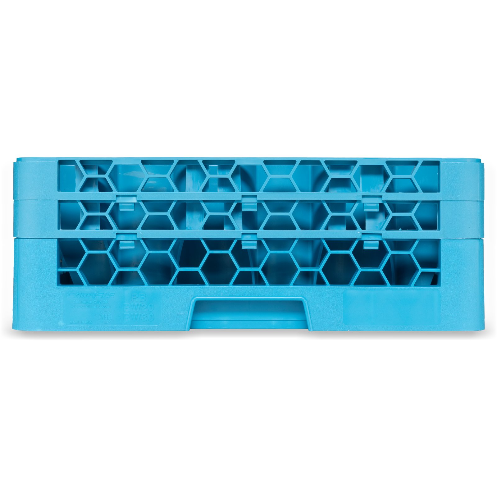 Carlisle OptiClean NeWave Glass Rack with 2 Extenders Carlisle Blue 30-Compartment (Case of 3) RW30-114