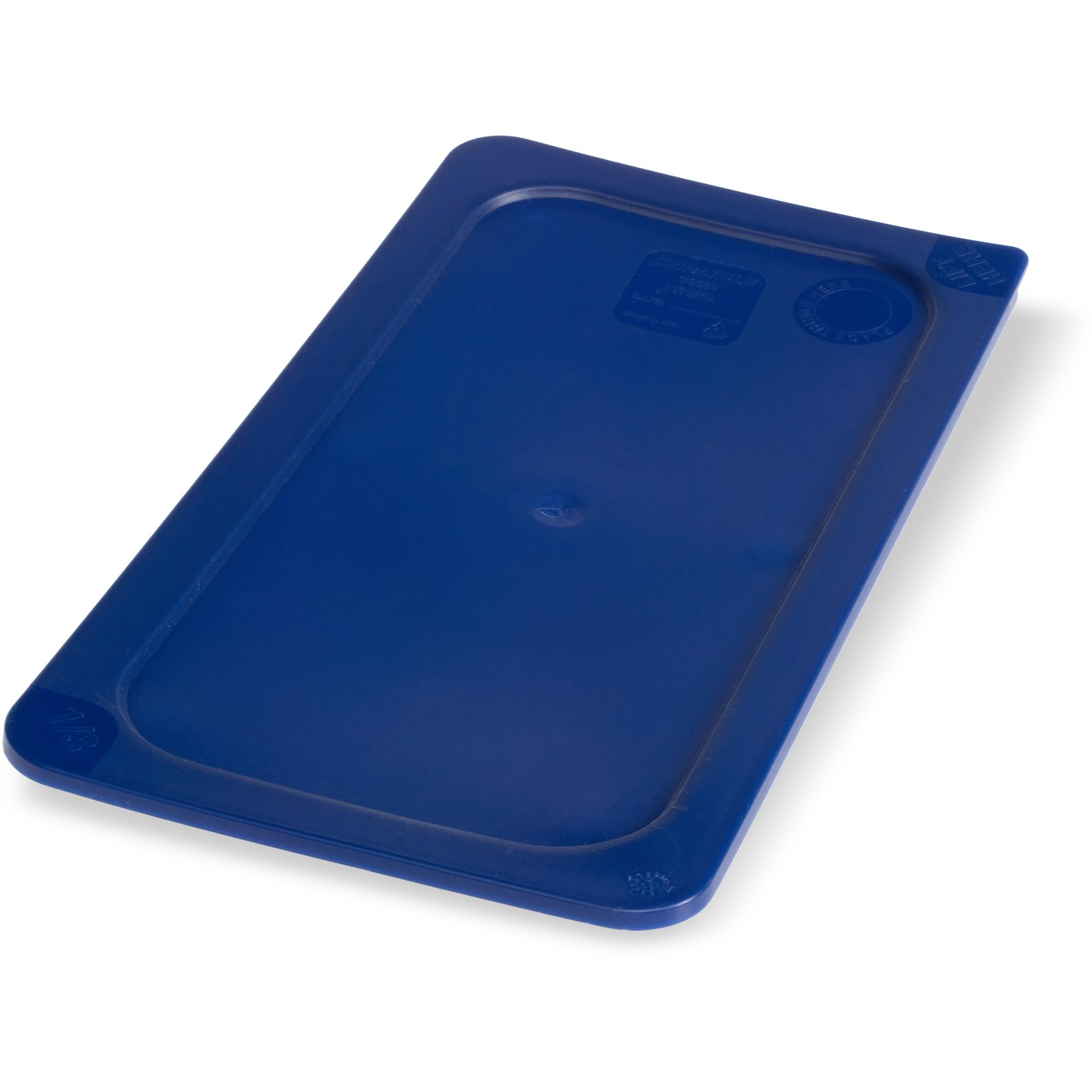 Carlisle 3058060 Smart Lid 1/3 Size Soft Food Pan Cover Blue Storplus 