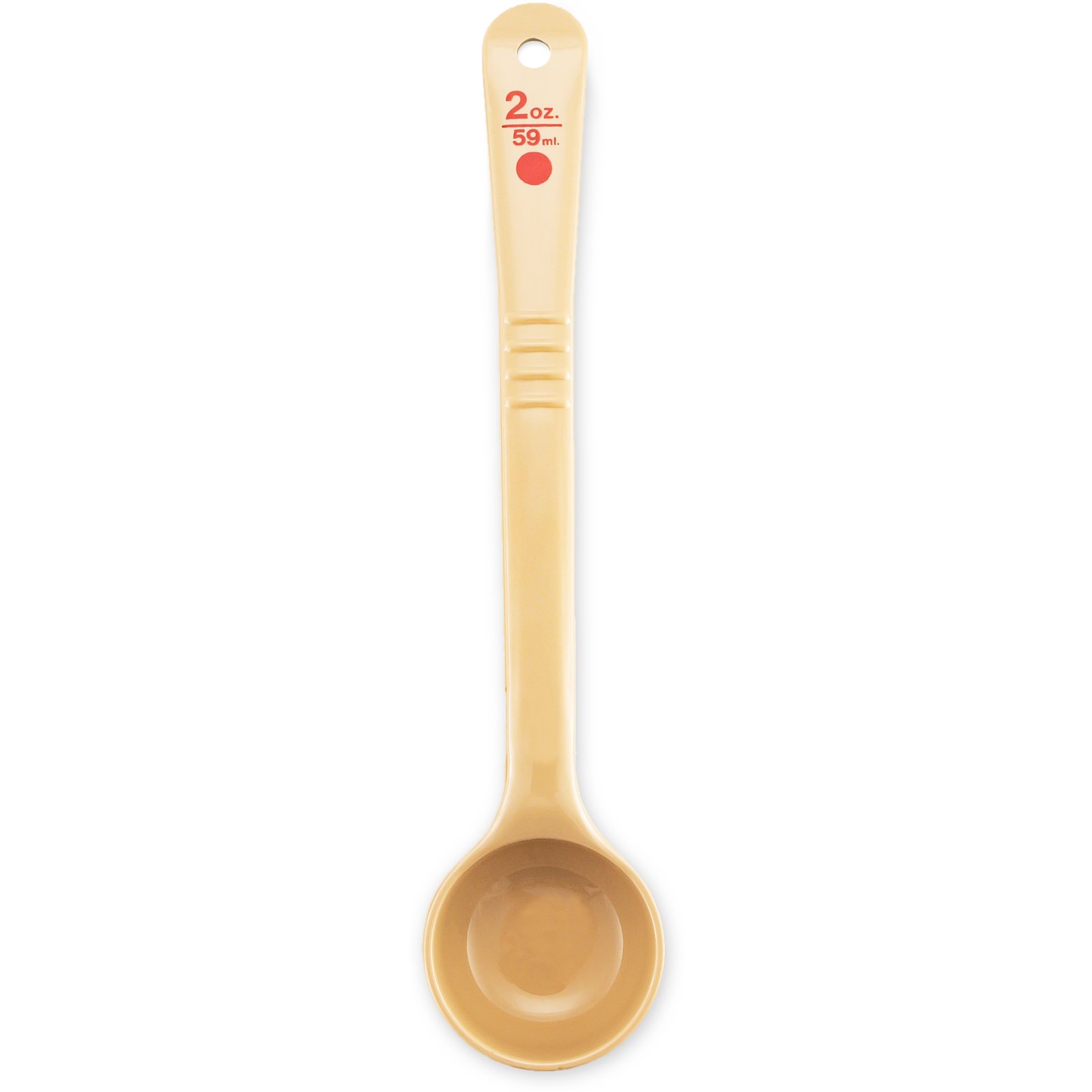 Measure Miser Solid Short Handle Measuring Spoons 2 Oz Beige Pack