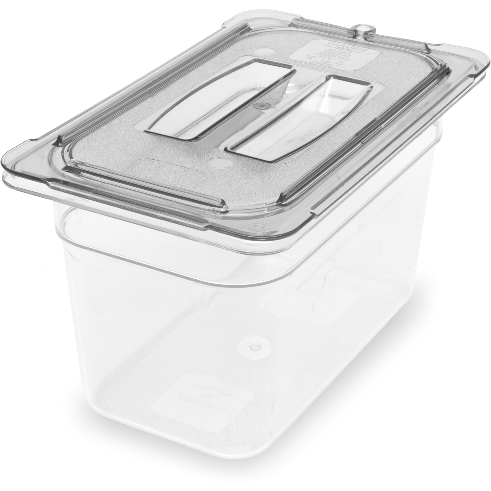 CURTA 6 Pack NSF Food Pans, 1/6 Size 4 Inch Deep Commercial Food Storage  Containers, Polycarbonate, Clear