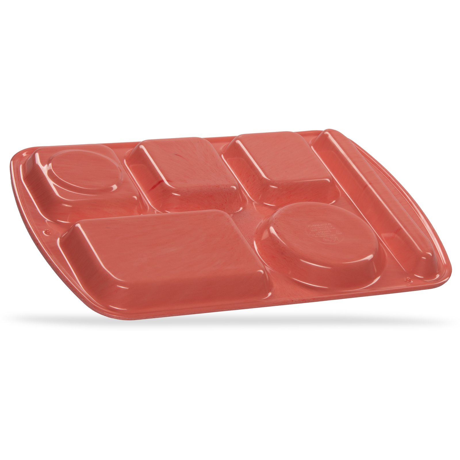 586500 - Left-Hand Economy 6-Compartment Melamine Tray 10 x 14 -  Variegated