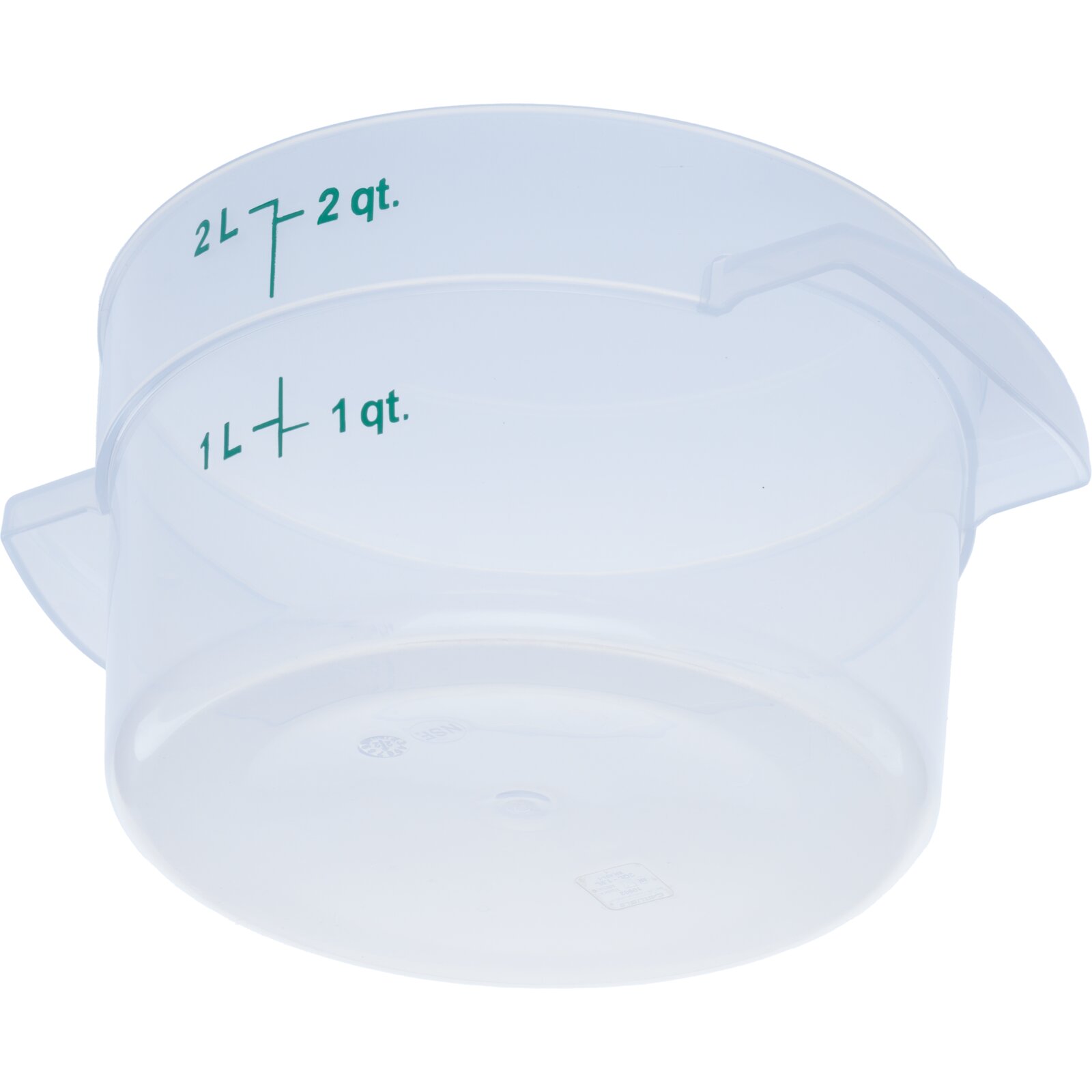 2 qt. Clear Round Storage Container