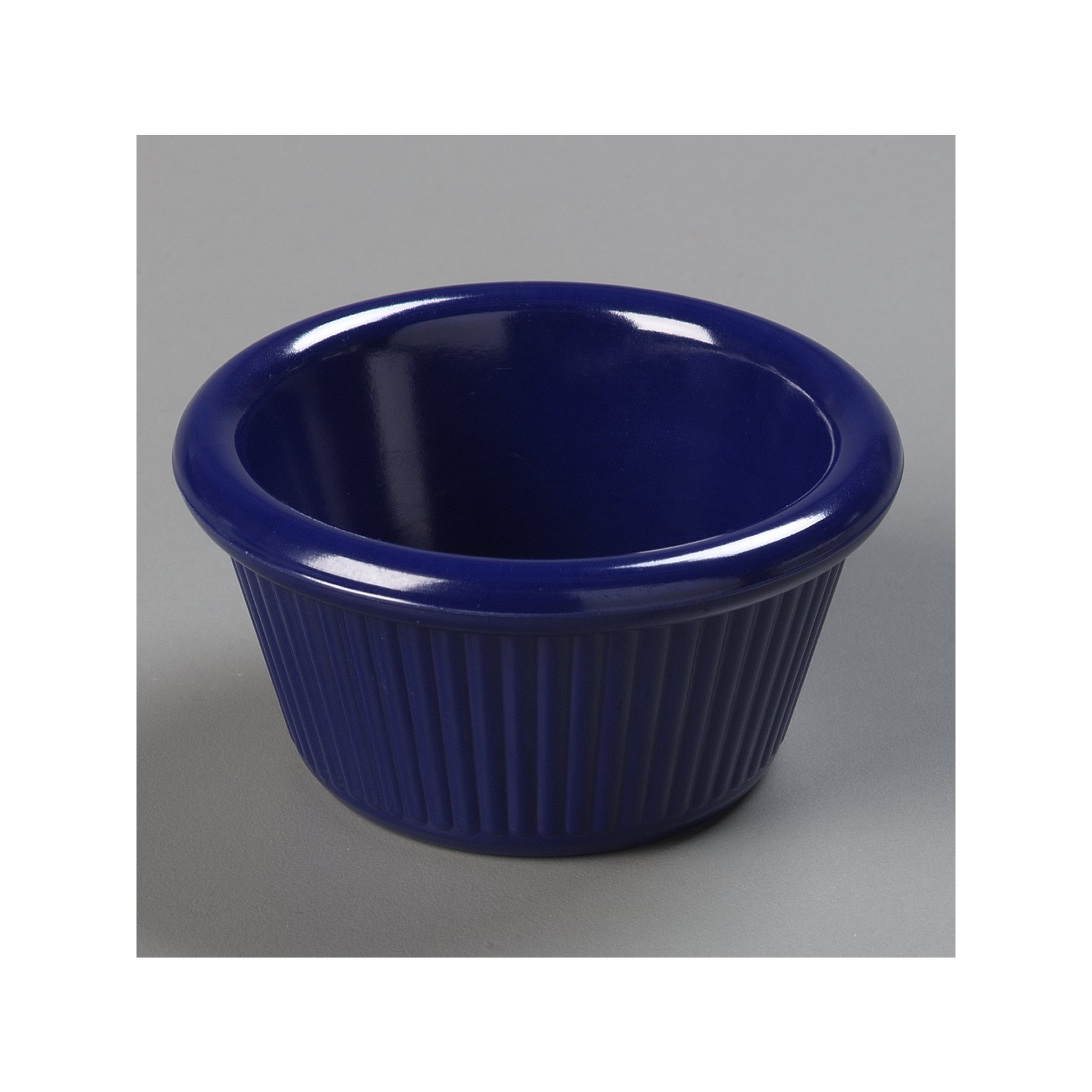 S27960 Melamine Fluted Ramekin 2 oz Cobalt Blue Carlisle