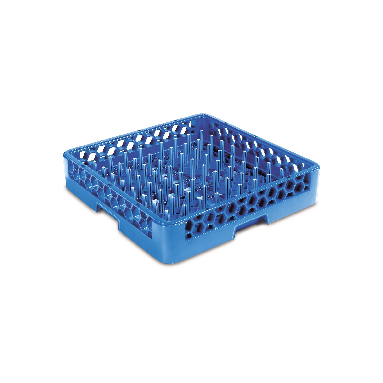 Carlisle FoodService Products OptiClean Peg Dish Rack for Commercial  Washing Machines, Tall Peg Plate Rack, Blue (Pack of 6)