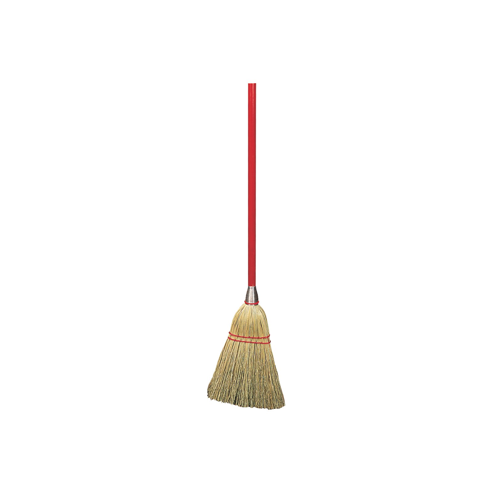 Upright Warehouse Corn Broom With Wire And Four Rows Stitching Each