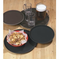 1100GL004 GripLite® Round Tray 11" - Black