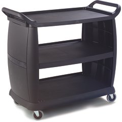 CC224303 Bussing Cart 23" x 42" x 37.5" - Black
