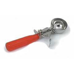 60300-24 Stainless Steel Disher Scoop #24 Size 1.8 oz - Red