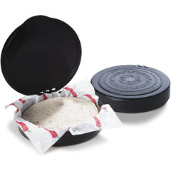 071003 Hinged Tortilla Server 7" / 1" - Black