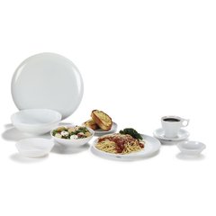 4380002 Epicure® Melamine Buffet Pizza Plate 12" - White