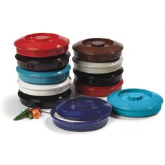 047005 Tortilla Server w/Lid 7-1/4" / 1-15/16" - Red