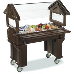 662001 Six Star™ Food Bar Tray Slide 4' - Brown