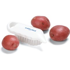 4041202 Sparta® Potato Brush w/Medium Stiff Polyester Bristles 5-3/4" - White