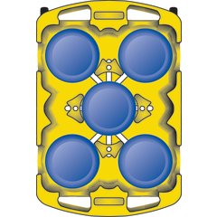 ADD403 Optimizer™ Dish Dolly with 4 Dividers  - Black