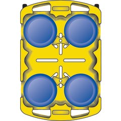 ADD403 Optimizer™ Dish Dolly with 4 Dividers  - Black