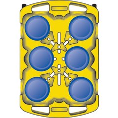 ADD603 Optimizer™ Dish Dolly with 6 Dividers 19" - Black