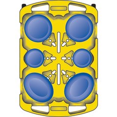 ADD603 Optimizer™ Dish Dolly with 6 Dividers 19" - Black