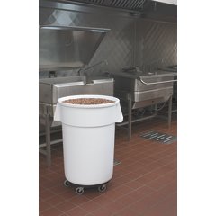 34104402 Bronco™ Round Waste Bin Trash Container 44 Gallon - White